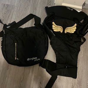 Jeremy Scott diaper bag and carrier